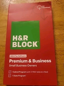H&R Block Tax Software Premium & Business 2024 PC/MAC Download - Picture 1 of 2