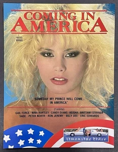 Volantino volantino vintage Nina Hartley Gail Force in arrivo in America film porno per adulti - Foto 1 di 2