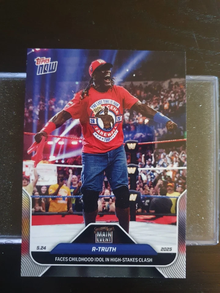 2025 WWE Topps Now #55 R-Truth - Faces Childhood Idol In High-Stakes Clash - Image 1 of 4