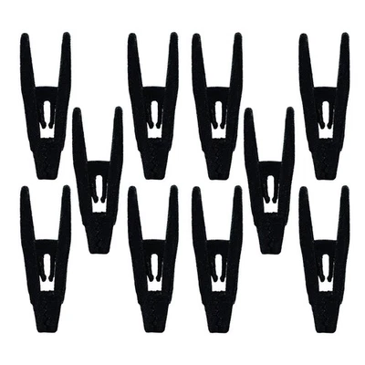  10 Pcs Kleiderbügelklammern Aus Samt Kleiderbügel-Clips Für Röcke - Bild 1 von 4