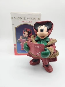 Vintage  Disney Minnie Mouse  Caroller Table Piece Santa's World Kurt S Adler - Picture 1 of 8