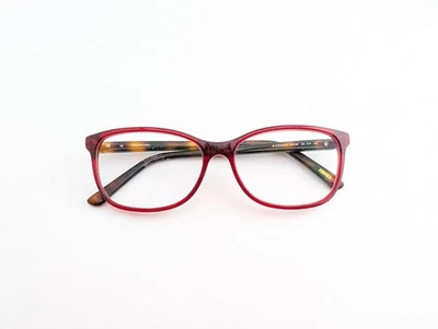 Apenas armações de óculos Givenchy, VGV 860 COL. 0L00, 54-15-140, vermelho/marrom, Itália - Imagem 1 de 4