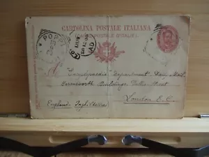 1900 Italy 10c prepaid Postcard POPPI Cancel! - Picture 1 of 2