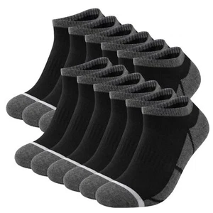 12 Pack Men's Ankle Socks Cushioned Running Sport Anti-Blister Low Cut - Picture 1 of 6