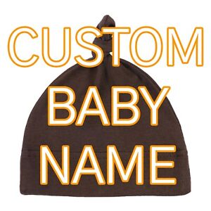 Blank or Customized Newborn Personalized Baby Hat Adjustable Knot Caps Baby gift