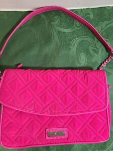 Vera Bradley Pink Quilted Small Handbag Barbie Core Chain Detail