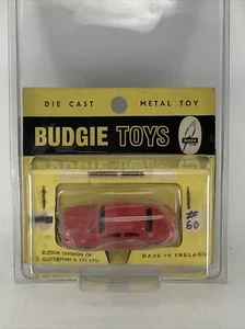 vintage Budgie Toys RED No.6 SQUAD CAR ROVER 105 Rovermatic Made England carded - Picture 1 of 3