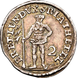 1733 German State Brunswick Luneburg Calenberg Wildman 2 Mariengroschen NGC XF45 - Picture 1 of 3