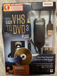 ROXIO Easy VHS to DVD 3 Plus Converter Audio Tapes to CDs NEW Damaged Packaging - Picture 1 of 4