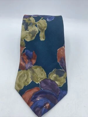 Corbata Harve Benard Para Hombre Abstracta Pura Seda Corbata Azul Púrpura Rojo Divertida Diferente Foto 1 de 4