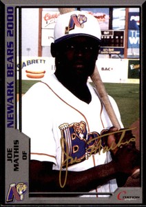 2000 Newark Bears Citation Graphics #18 Joe Mathis Brooklyn New York NY Card