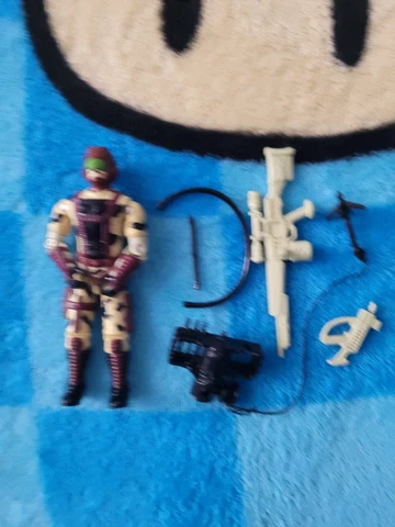 Vintage GI Joe Action Figure 1990 Rock Viper Complete except FC Cover