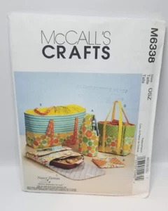 UNCUT McCall's Crafts Pic Nic Basket Sewing Pattern (M6338) - Picture 1 of 2