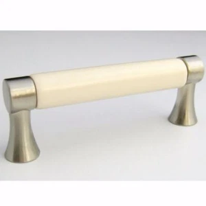 Satin Nickel Liberty PBF455Y-BSK-CP Biskuit Keramik Griff Schrank Ziehen, 3" CC - Bild 1 von 1