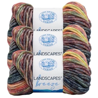 (3 Pack) Lion Brand Yarn 543-613L Landscapes Breeze Yarn, Horseshoe - Image 1 of 4