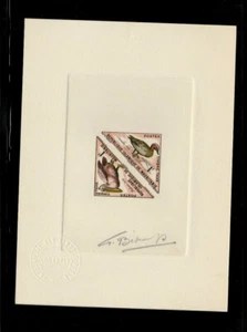 Mauritania 1963 SC# J28/J29 Multicolored Artist Die Proof Birds, Pelican, Fauna - Picture 1 of 1