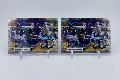 2015 Topps Fire - Adrian Peterson - Translucent Touchdowns Set Of 2 - Image 1 of 2