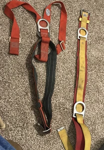 1 Vtg ROSE 502504 Pullover SAFETY HARNESS 1978, 1 Atlas 246/5671 Safety Belt - Picture 1 of 8