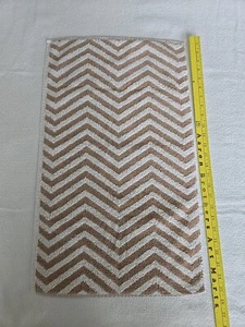 Vtg 80's Cannon Royal Touch Brown & White Herringbone Hand Towel 100% Cotton USA - Picture 1 of 4
