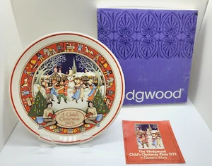 Wedgwood A Child's Christmas Collector's Plate 1979 Snowman w/Brochure and Box - Picture 1 of 14