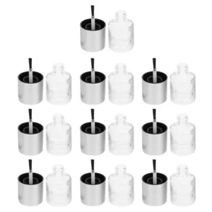 10 Stück Silber Tragbar Leere Nagellack Behälter Nail Art Nagelstudio Zubehör - Bild 1 von 12