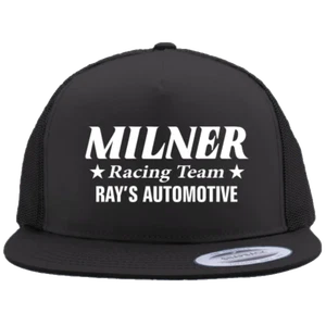 MILNER RACING TEAM/ American Graffiti Flat Bill Truckers Hat Hot Rods Drag Racin - Picture 1 of 4