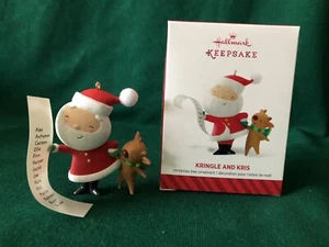 Kringle und Kris 1. in Serie 2014 Hallmark Andenken Ornament KRINGLE AND KRIS - Bild 1 von 2