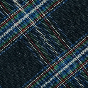 DANIEL CREMIEUX ~ MENS NAVY BLUE PLAID 100% COTTON BOW TIE ~ NEW - Picture 1 of 4