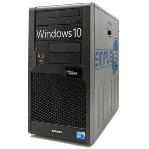 Fujitsu P5731 PC Tower Windows 10 Pro 4GB 480GB Serial Com RS232 Computer - Picture 1 of 6