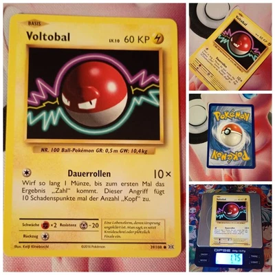 Pokemon Voltorb 🇩🇪 Nm Pokémon Og Card Evolution 2016 EVO 039 Voltobal - Bild 1 von 4