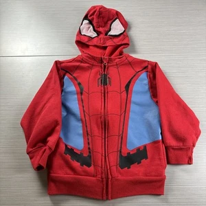 Marvel Spider-Man Far From Home Hoodie Youth XS Red Full Zip Costume Sweatshirt - Picture 1 of 9