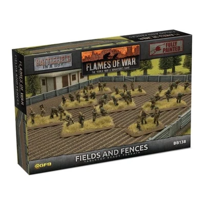 GALE FORCE NINE Fields & Fences - Painted 15mm Scale - Flames of War - Battlefield In A Box