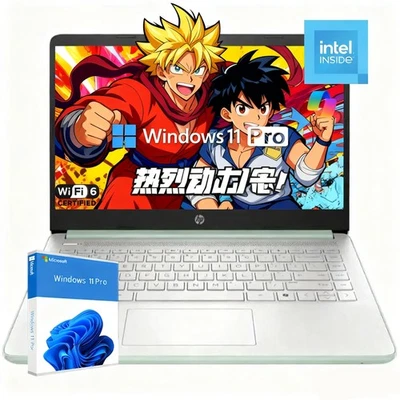 Portátil para estudiantes HP 14" Intel N150 Notebook 128 GB UFS hasta 16 GB de RAM Windows 11 Pro Foto 1 de 4