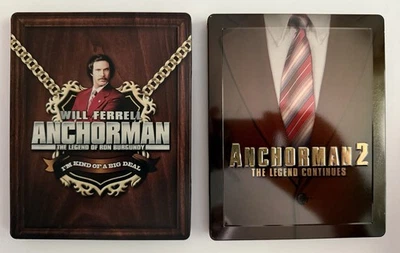 Anchorman: The Legend of Ron Burgundy & Anchorman 2 (Blu-ray Steelbooks) - Image 1 of 4