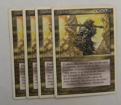 MTG 4X CHRONICLES DAKKON BLACKBLADE NM MAGIC THE GATHERING RARE CREATURE ENGLISH - Image 1 of 4