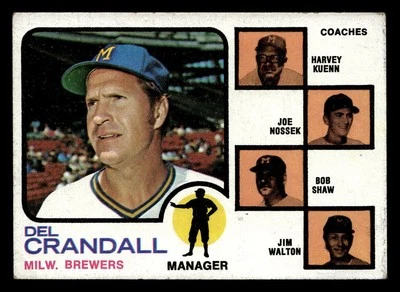 1973 Topps Brewers Field Leaders (Del Crandall) #646 VG Milwaukee Brewers - Image 1 of 2