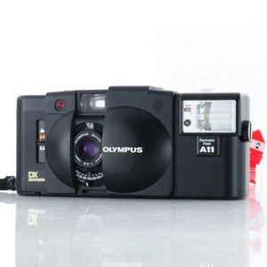 OLYMPUS XA3 analoge Kleinbildkamera Body mit A11 Blitz aus Japan [Near Mint] - Bild 1 von 21
