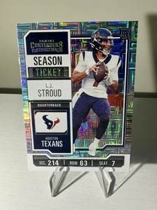 2023 Contenders C.J. Stroud RC Silver Mojo Season Ticket #40 Texans Rookie SP - Picture 1 of 2