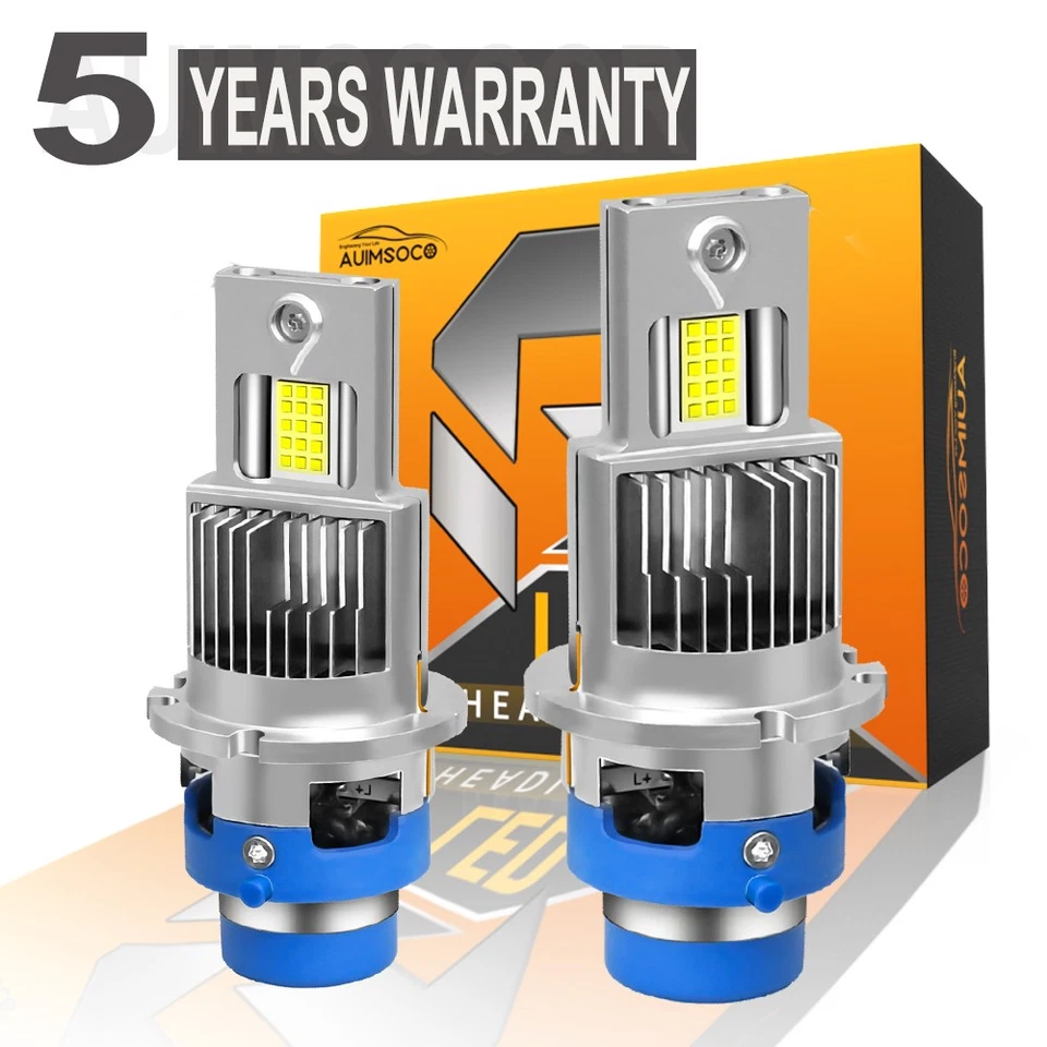 2x White D4S D4R LED Headlight Bulbs For Subaru Outback 2015 2016 2017 2018 2019 - Image 1 of 4