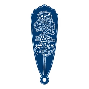 Zerfetzte Spitze Pfingstrose Fächer Metall Stanze Brandneu - Bild 1 von 1