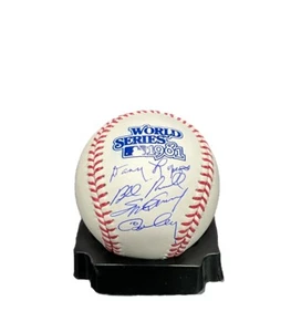THE INFIELD LOPES, CEY, GARVEY, RUSSELL SIGNED 1981 WORLD SERIES BASEBALL BAS - Picture 1 of 4