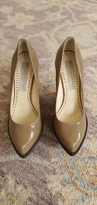 STELLA MCCARTNEY Patent Vegan Leather Dolce Platform Wooden Wedge Pump 36.5 - Picture 1 of 10