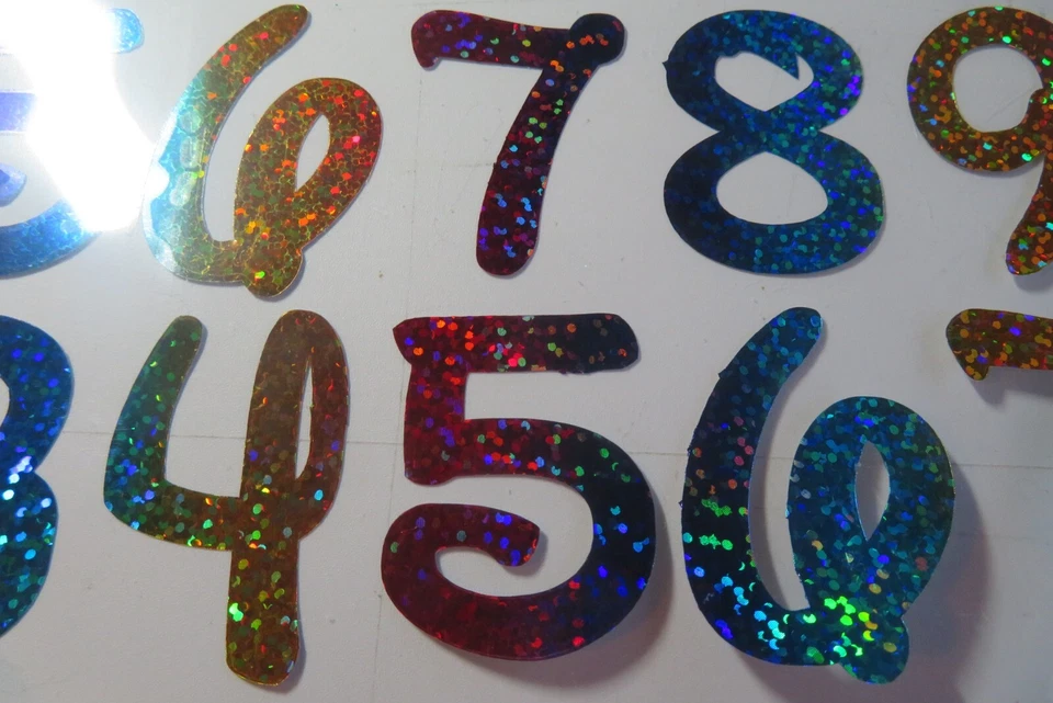 16 x IRON ON Numbers for T-shirt decoration Numbers day 6th Feb 2026 UK - Image 1 of 4