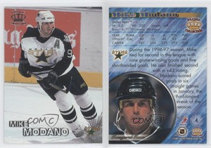 1997-98 Pacific Crown Collection Silver Mike Modano #4 HOF