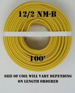 Cable eléctrico ""Romex®"" 12/2 casi nuevo-b x 100' Southwire - Imagen 1 de 2