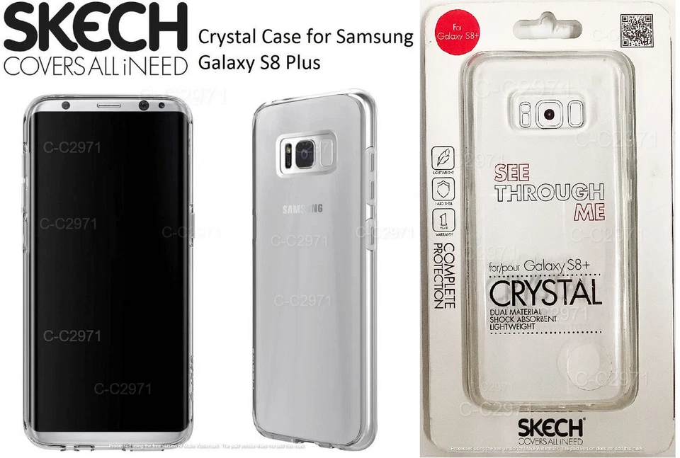 Capa fina cristalina Skech SK52-CRY-CLR para Samsung Galaxy S8+ - Imagem 1 de 4