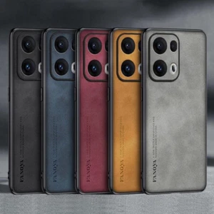 Für Oppo Reno13 12/12Pro/12F Nubuk Leder Stoff Gummi Beschichtet Hardcase Hülle - Bild 1 von 29