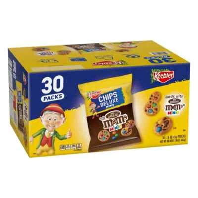 Keebler Bite Size Cookies made with Milk Chocolate M&M's Minis, 1.6 oz, 30-count - Image 1 of 2