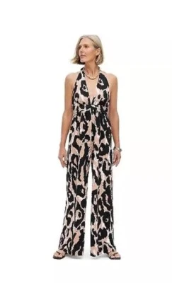 Mono neutro halter de leopardo para mujer - DVF Target talla XXL NUEVO CON ETIQUETAS Foto 1 de 4