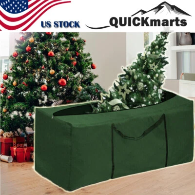 Christmas Tree Storage Bag Container Heavy Duty Waterproof Zipper Sack Up to 9Ft - Image 1 of 4